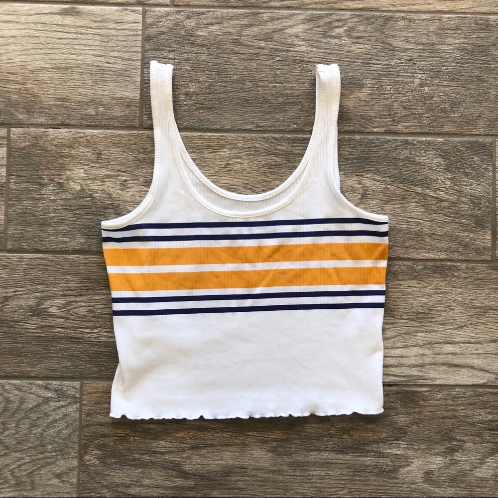 Striped Cropped Tank Top